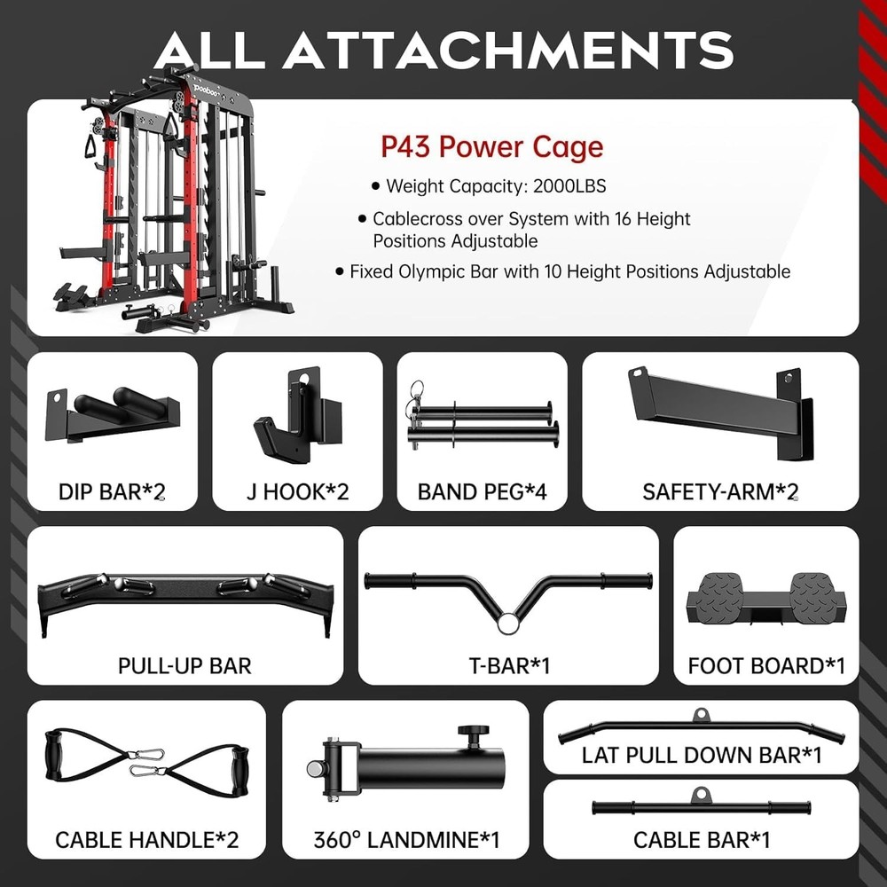 Multifunctional Home Gym System Workout Station Strength Training Weight Stacks