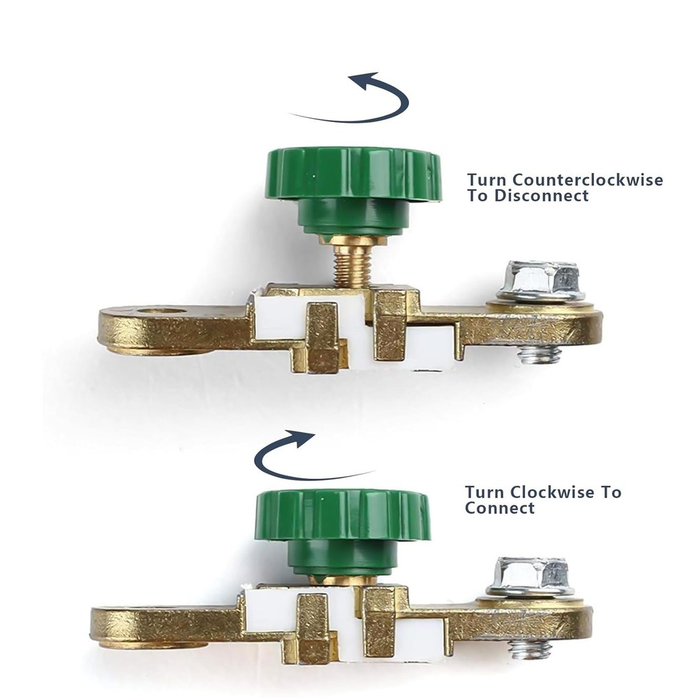 2Pcs Side Post Battery Disconnect Switch 12V Car Battery Master Switch Isolator