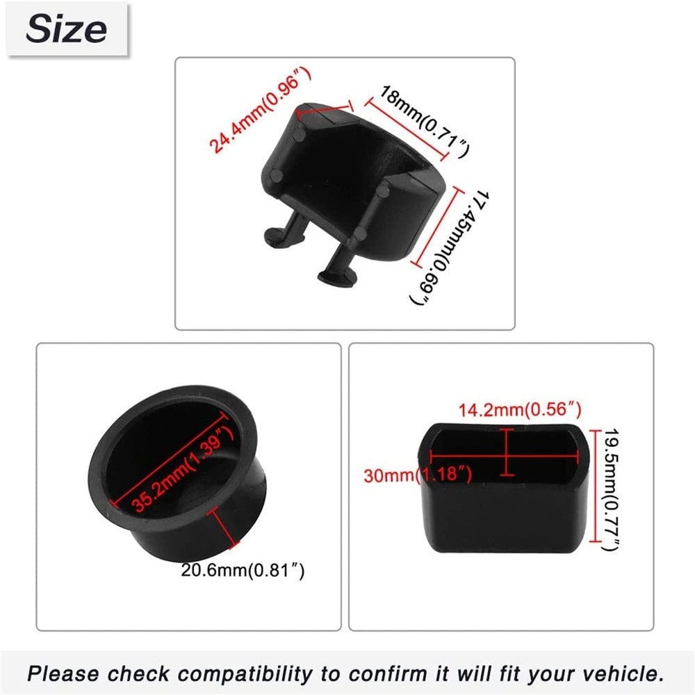 RULLINE 4PCS Tailgate Bushing Kit - Tail Gate Hinge Insert Replacement for Do...