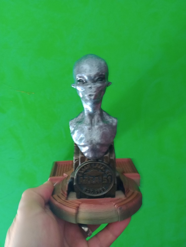 UFO Alien Bust Sculpture