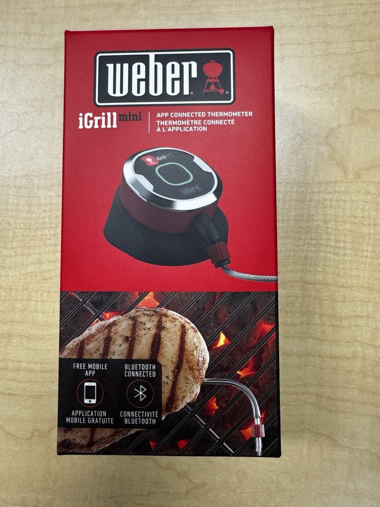 Weber 7202 iGrill Mini Digital BBQ Grill Thermometer with Bluetooth Connectivity