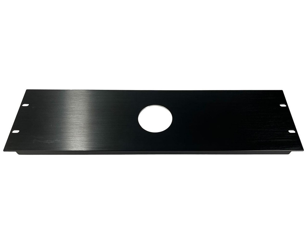 Monkey 3U 19" Rack Panel with Circle Cutout, Black