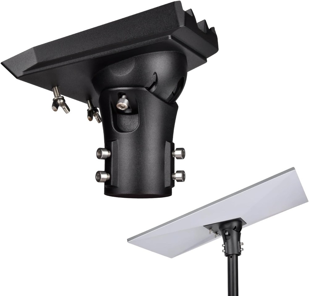 Compact Adjustable Mount for Satellite Dish with Horizontal and Vertical Control