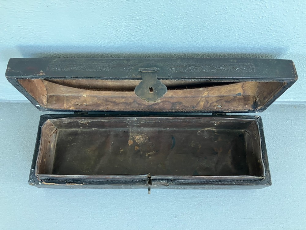 Antique Chinese Leather Document Case