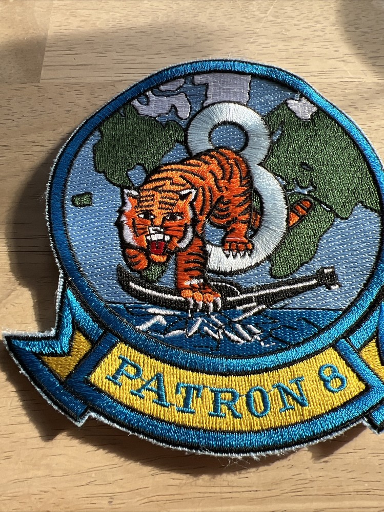 Patron 8 USN US Navy Submarine Attack Fighter 8th Pilot Squadron Patch