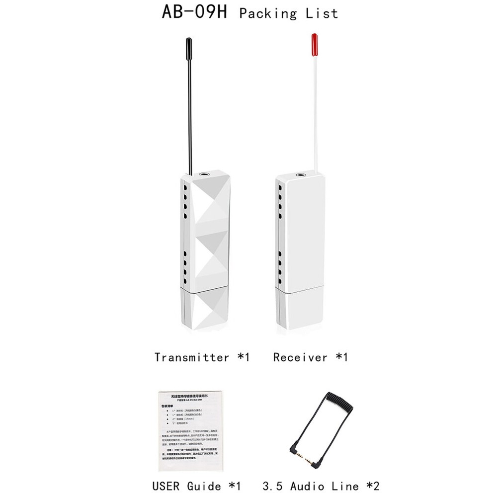 UHF Wireless Audio Digital Transmitter Receiver Support One to Many Receivers