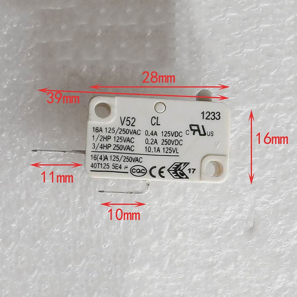 16A Micro Switch Contact Switch for Haier Automatic Pulsator Washing Machine