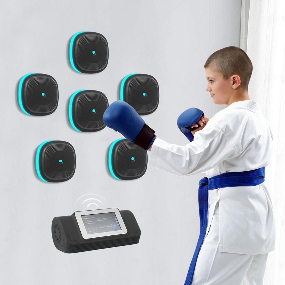 Split Musical Boxing, Punching Machine, Split Musical Boxing with 6 Targets