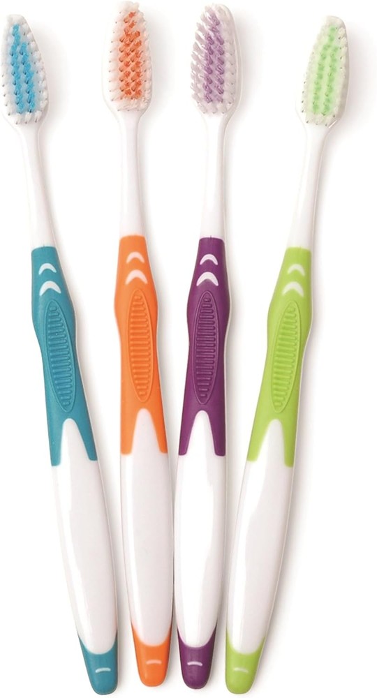 Indivily Wrapped Bulk Premium Toothbrushes, Oversized Easy