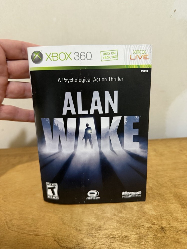 Alan Wake Xbox 360 *CASE ARTWORK ONLY* Authentic Original Replacement