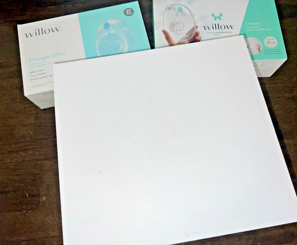 Willow 2.0 Wearable Breast Pump  + 2 Flange Set *Open Box, Never Used*