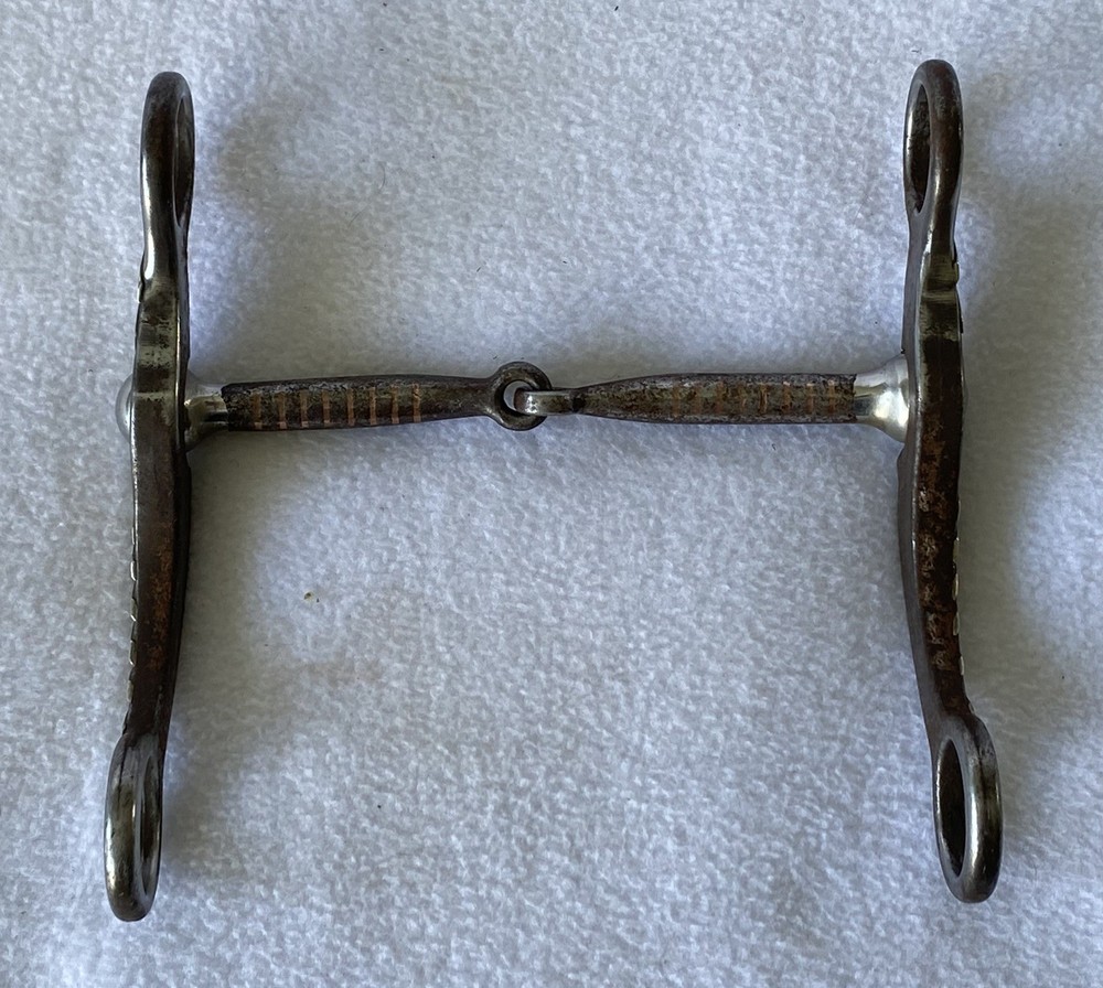 High QUALITY Silver Mounted Ballhinge Shank Western Snaffle Bit~RANCH~SHOW~WORK