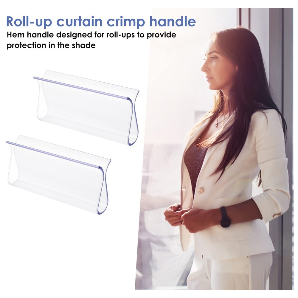 2 Pieces Roller Shade Pulls Window Shade Pulls Window Blinds Cordless Roller