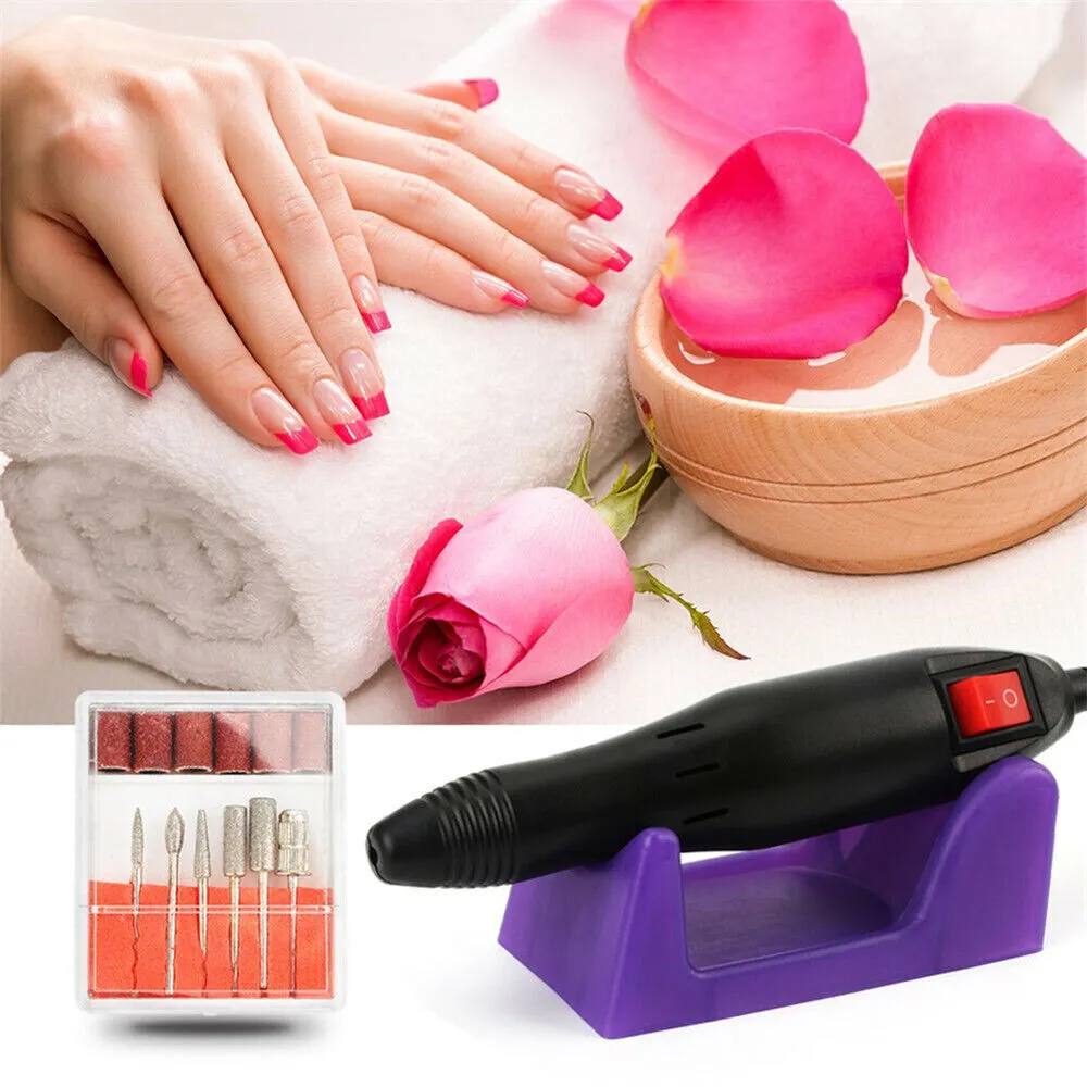 Electric Nail File Drill Manicure Tool Pedicure Machine Set kit Professional