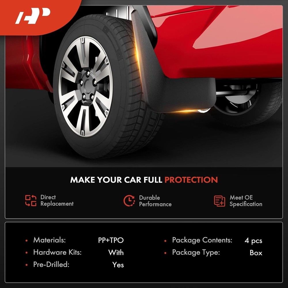 A-Premium Mud Flaps Set for Ford Explorer 2019-2023