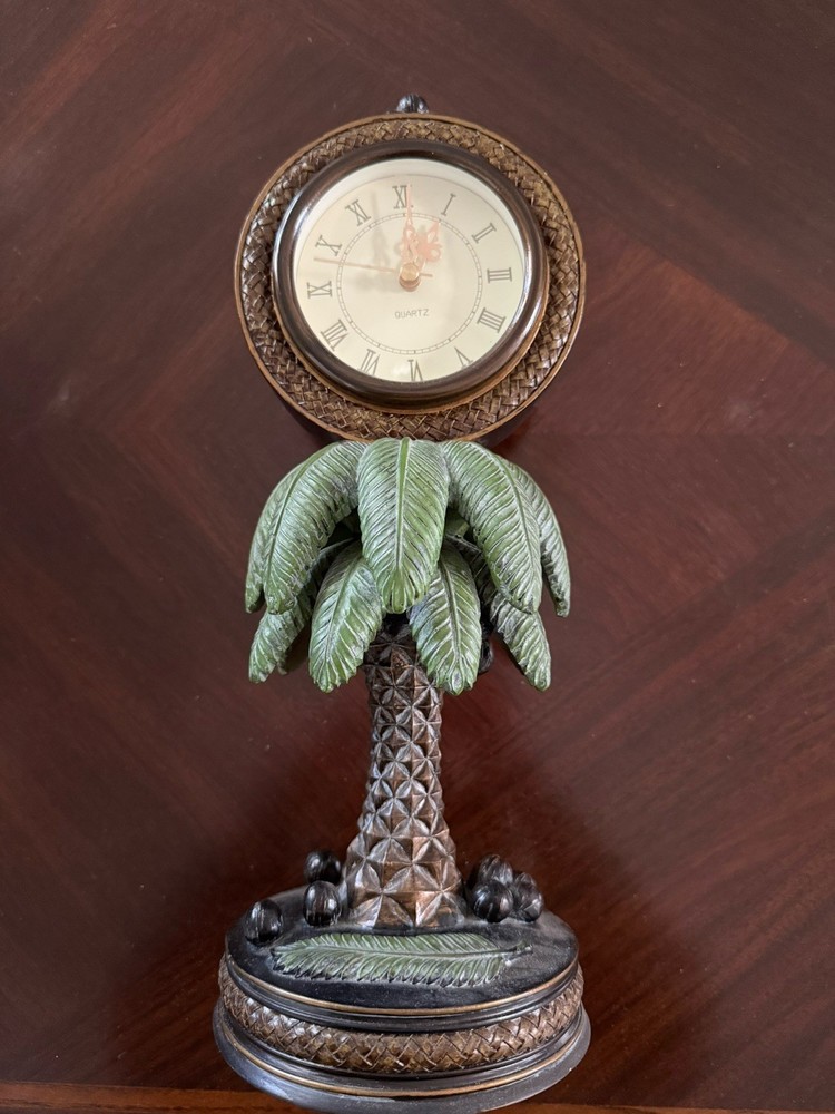 Tropical Themed Pedestal Clock