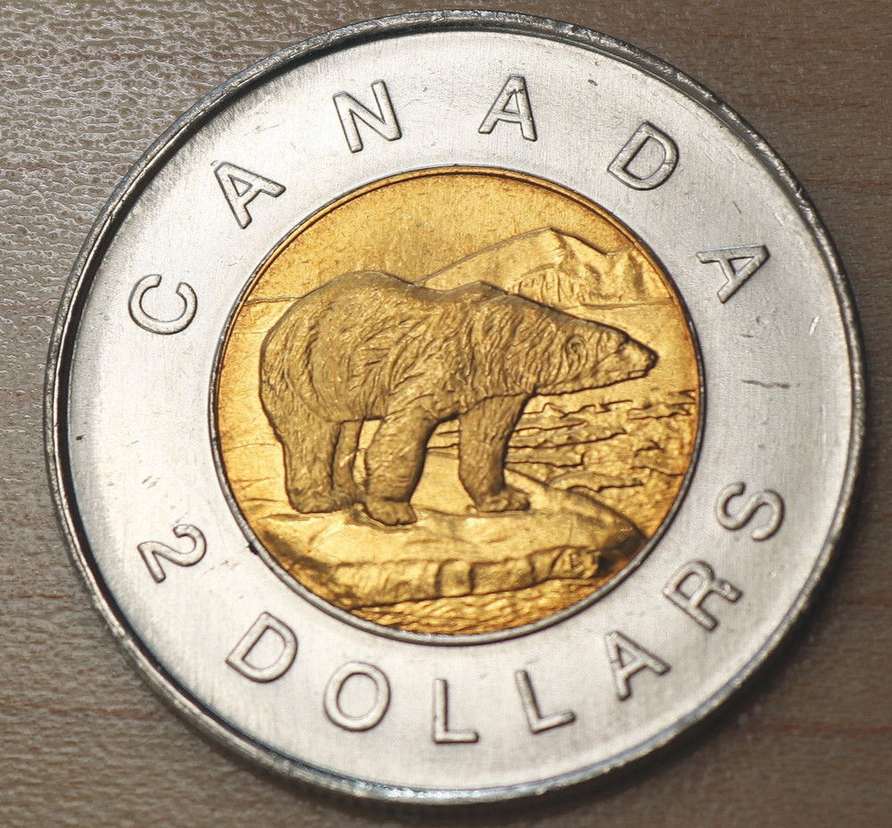 1998 Canada 2 Dollars Polar Bear Unc.