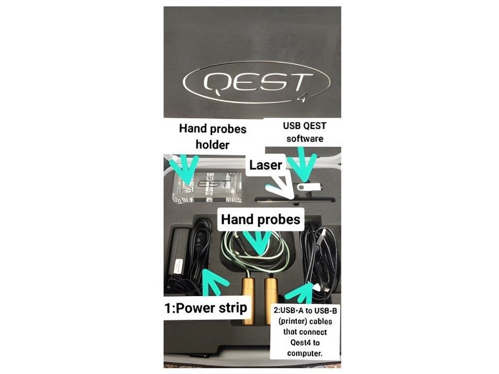 Qest4 Biofeedback Machine, wired unit