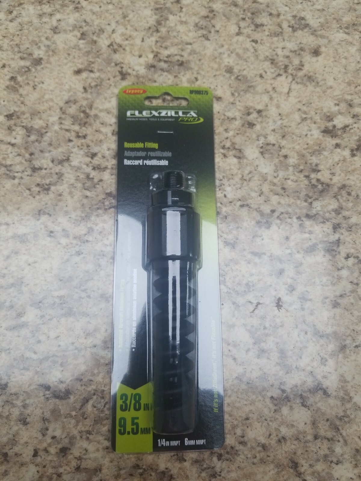 Flexzilla 3/8" Air Hose Field Repairable Hose End Legacy RP900375 Aluminum New