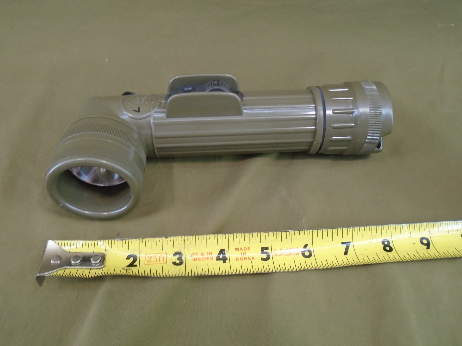 US Military Green Flashlight Fulton MX-991/U w LED & AA Battery Conversion 179-B