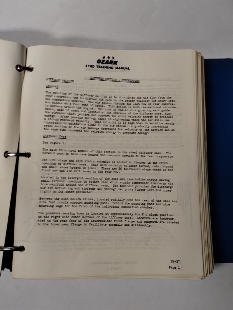 Douglas DC-9 JT8D Maintenance Training Manual for Technicians