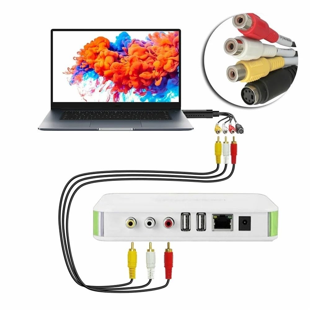 USB 2.0 VHS to Digital Converter - Easy Capture for Windows & Mac Users