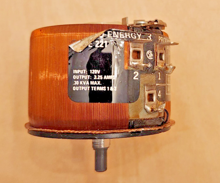 Staco Energy Powerstat Variable Autotransformer Type 221 - 0-120V @ 2.25A