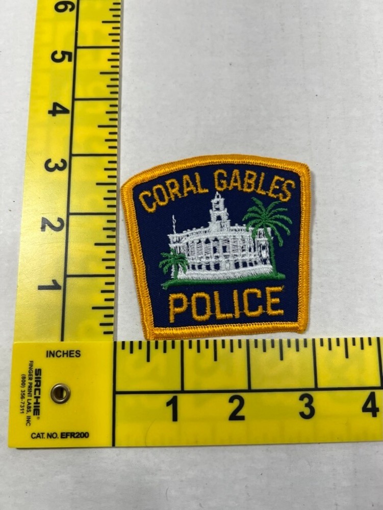 Coral Gables Florida Police Small Patch 1990