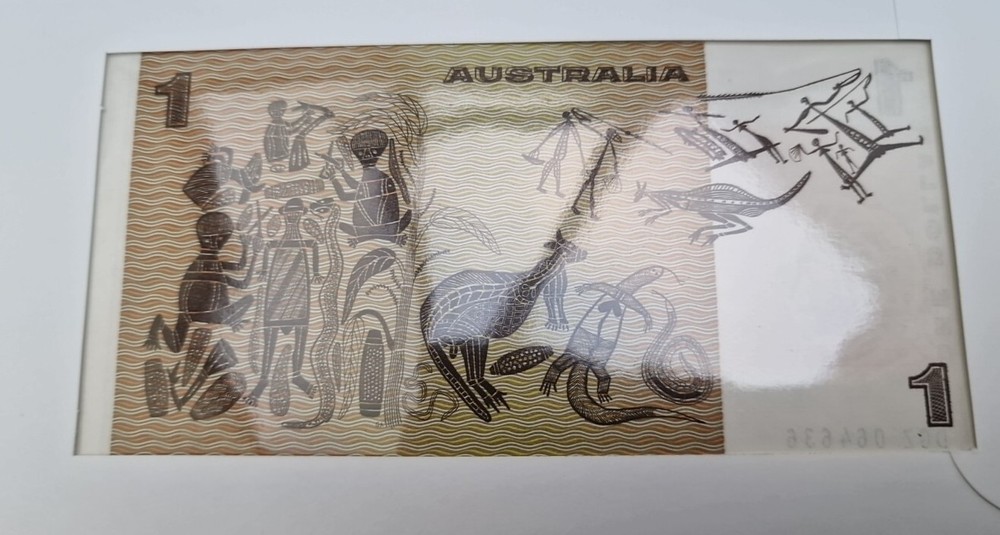 1 Dollar Excellent Condition envelope Stamp BANKNOTE Australia
