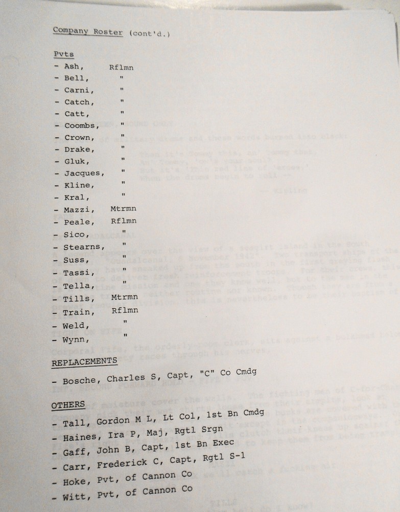 Terrence Malick - the Thin Red Line Screenplay - First Draft 1989. Very Rare