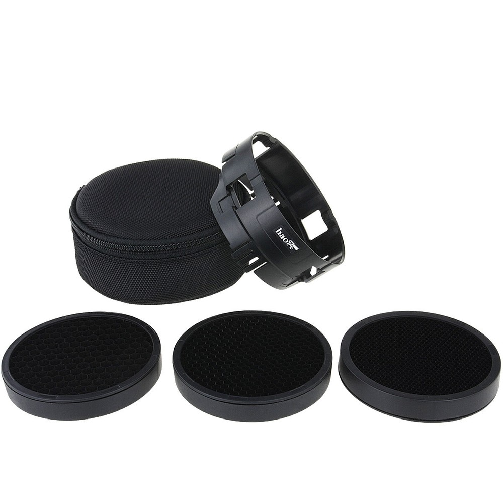 Haoge Off-Camera Flash Grid Kit for Profoto B1 and B2 Monolight Strobe Light