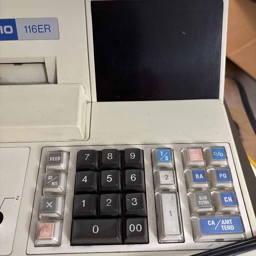 Casio 116ER Cash Register From 1990