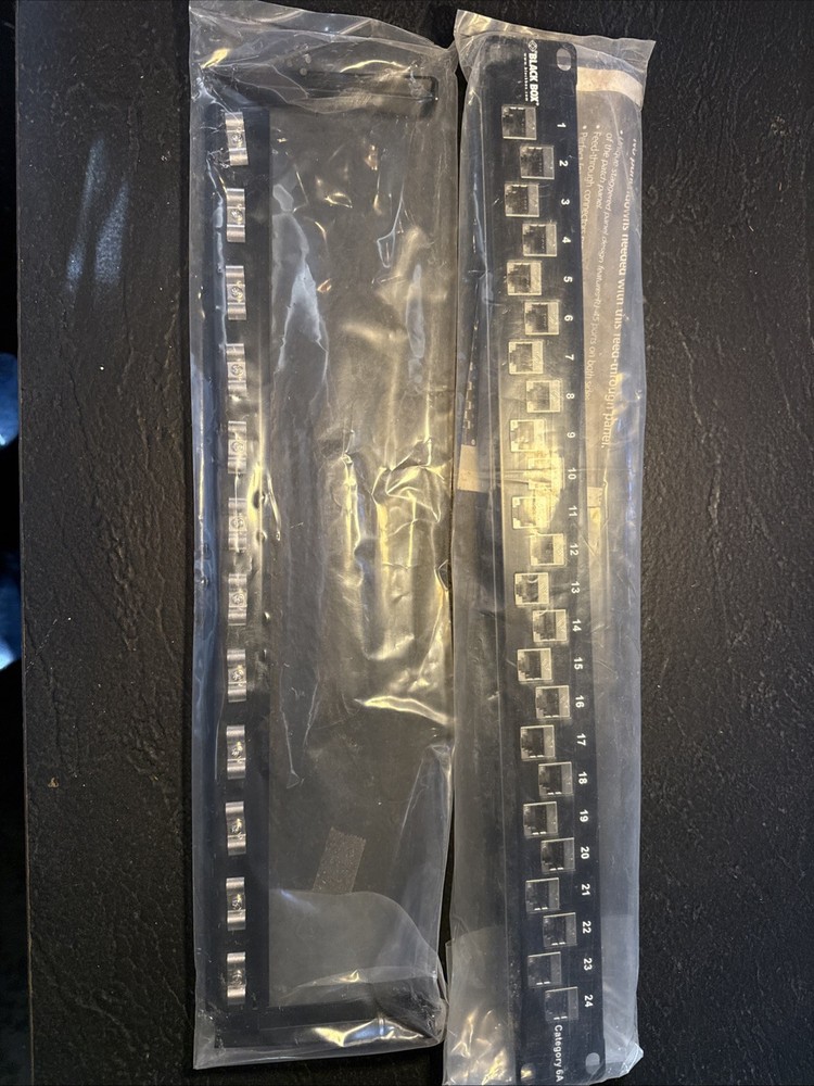 Black Box Category Six A Feedthrough Panel Shielded – 24 Port