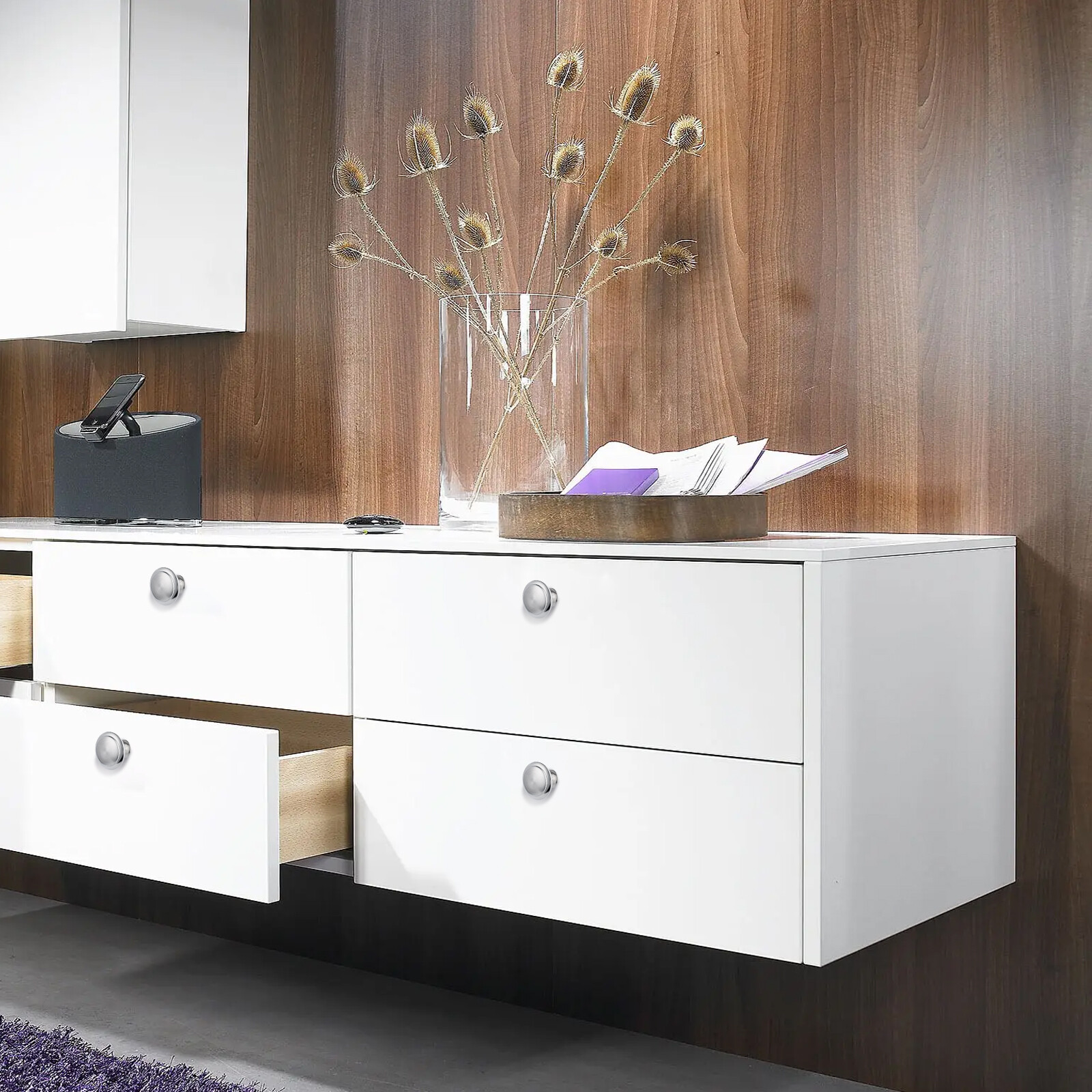 Stainless Steel Door Knobs Cabinet Handles Cupboard Drawer Kitchen Pulls LOT