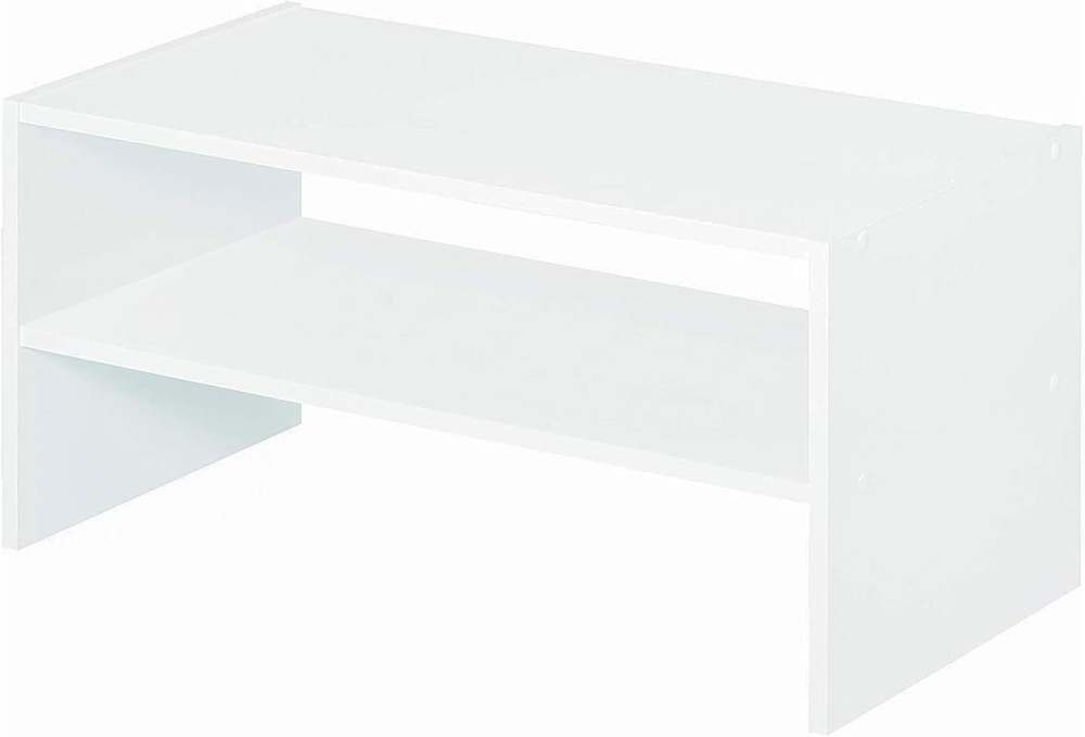 Stackable 24in Wide Horizontal Organizer Rectangular White