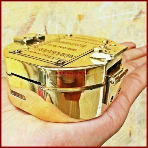 Maritime Brass Brunton Compass Nautical Direction Compass Decor Gift Item