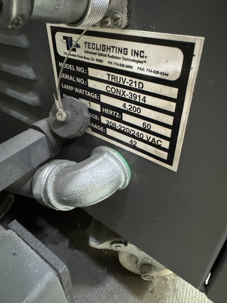 2019 Tec Lighting 21" Inline UV Coater - TRUVIL-21D