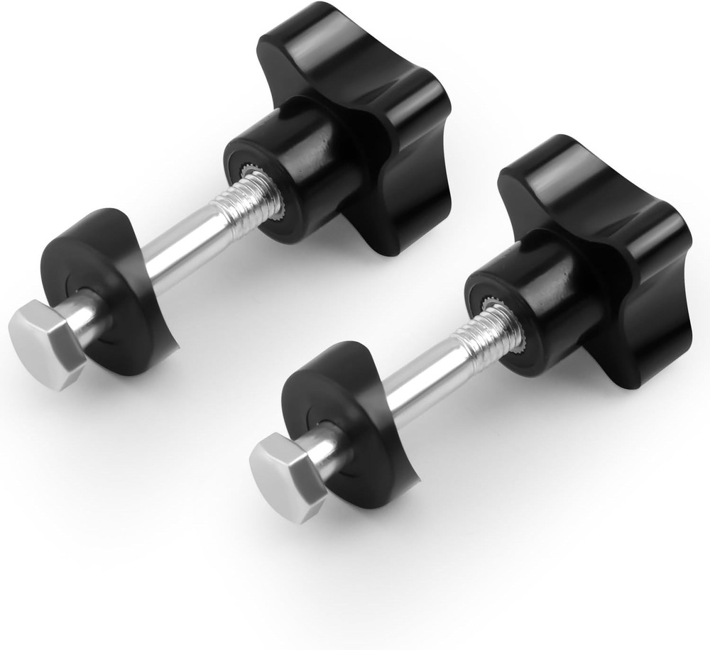 Adjustable Rollator Walker Knobs - 2 Sets with Screws and Washers Included