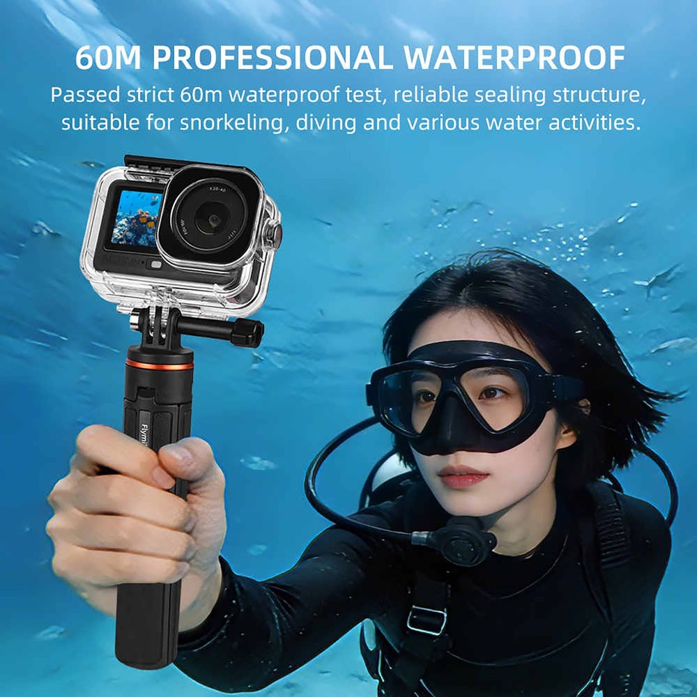 Waterproof Case for DJI Osmo Action 6 Underwater Housing with Lens Protector