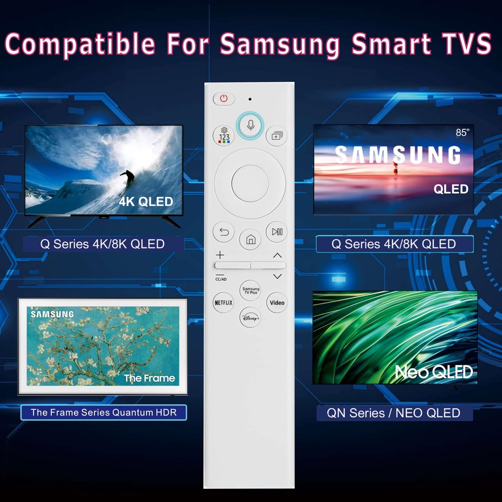 for Samsung Frame TV Remote Replacement, 2018-2024 red