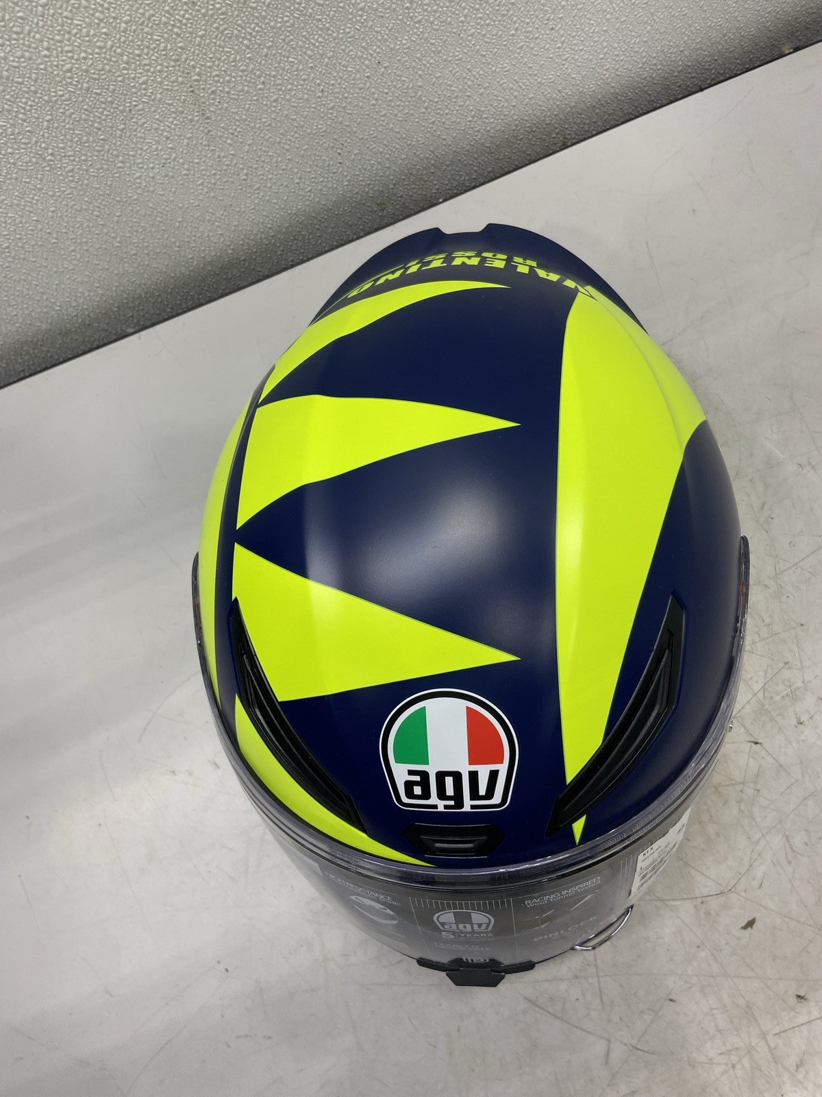 AGV K1-S Soleluna 2018 Motorcycle Helmet Large Blue/Yellow 50473033