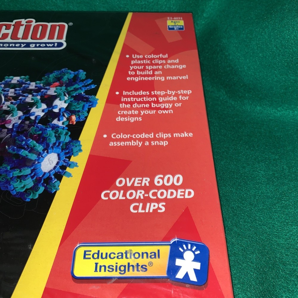 CoinStruction. Dune Buggy. 600 + color-coded clip. New.