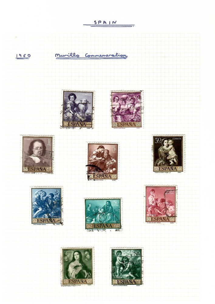 Spain 1960 Murillo commemoration set used