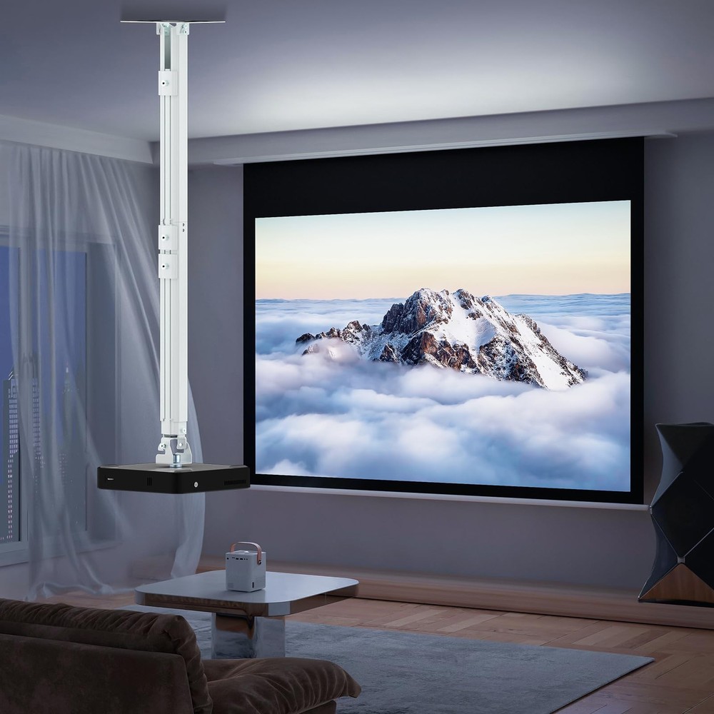 49inch Extended Mini Projector Ceiling Mount Adjustable Wall Mount with Threa...