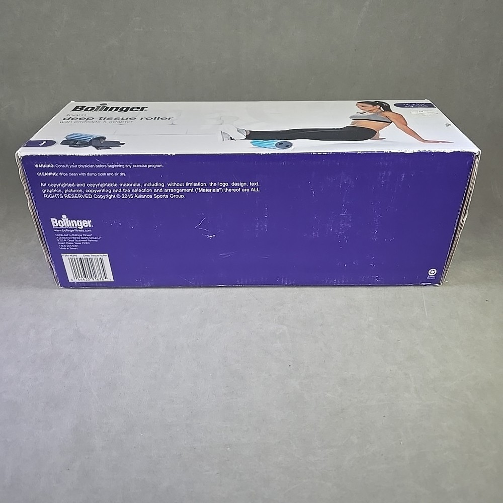 Bollinger Foam Deep Tissue Roller with endcaps and adaptor