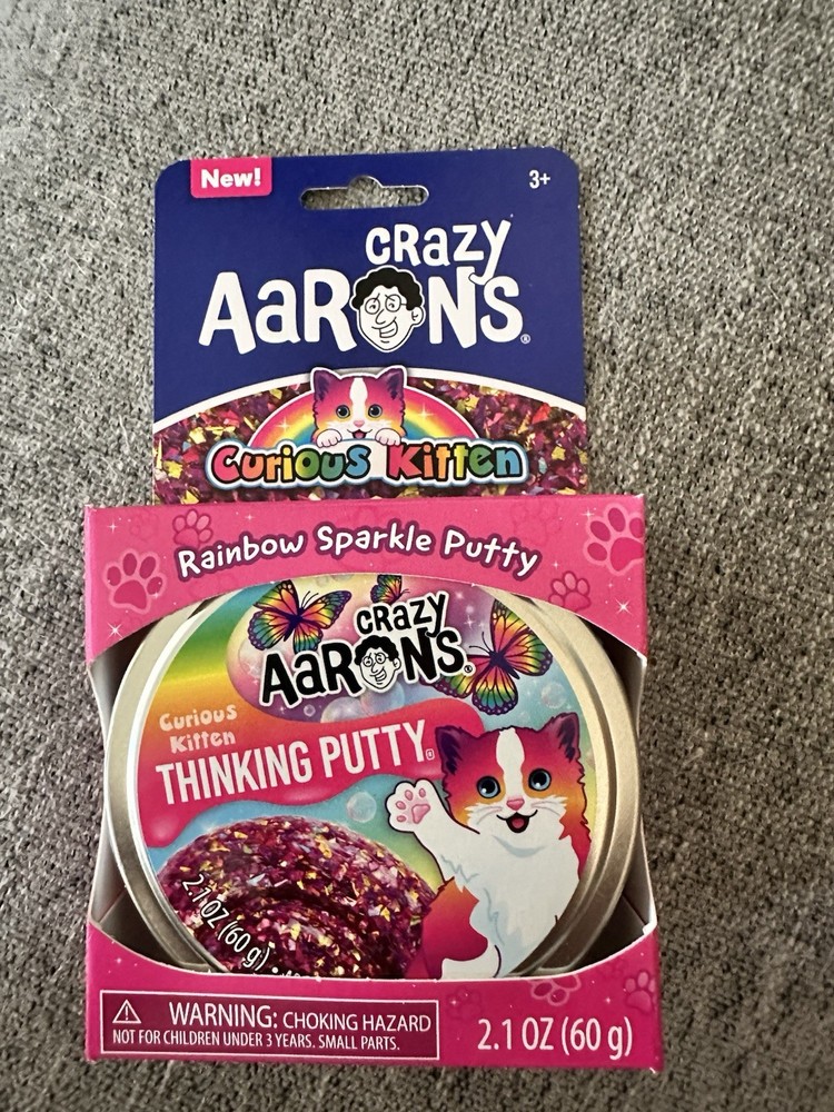 Aarons Crazy Thinking Putty 2.1 Oz Curious Kitten