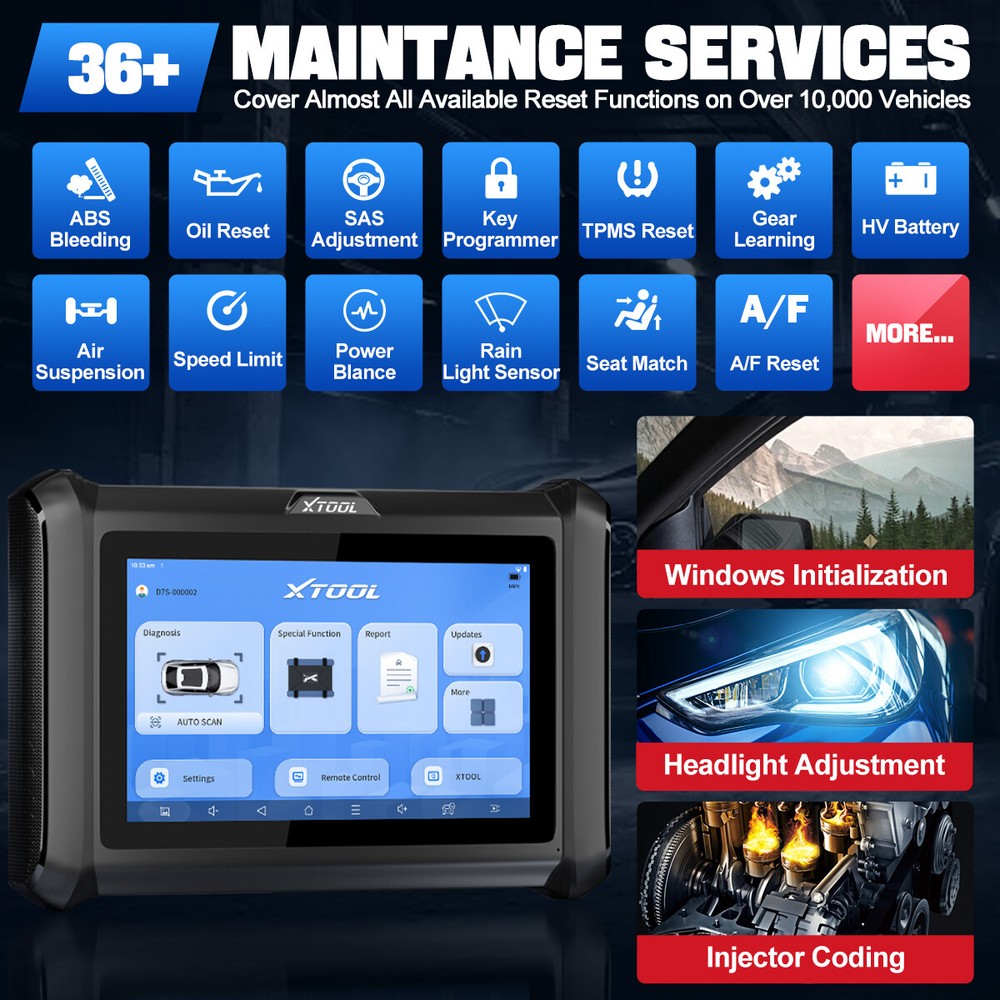 XTOOL D7S Auto Bidirectional Full System Car Diagnostic Scanner KEY Coding TOOL