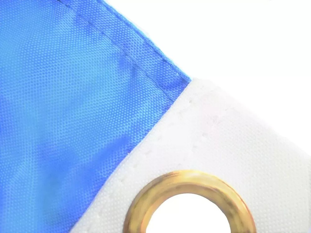 Sky Blue & White Check Polyester Flag - Choice of Sizes