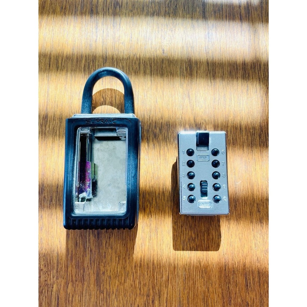 Vintage Supra-C Key Safe Lock Box Security W Combination Great Condition