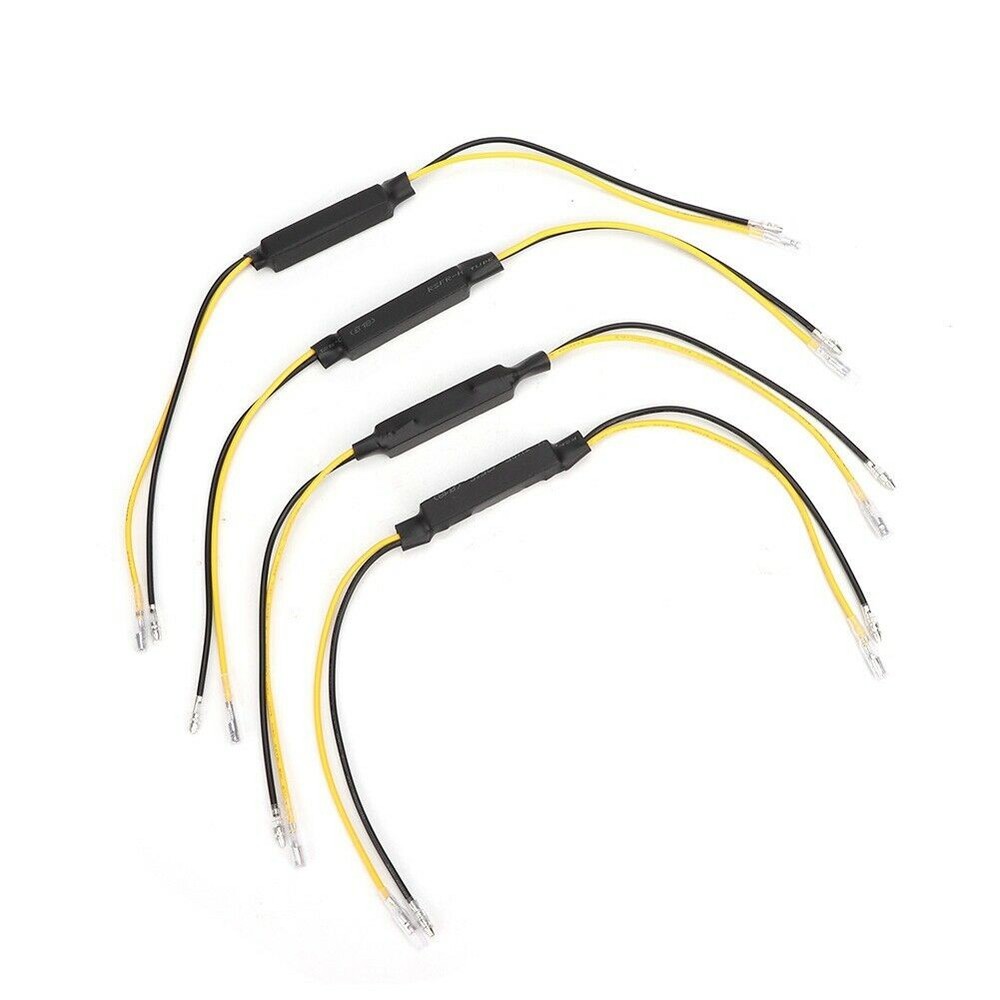 4 Pack Replace Motorcycle Turn Signal Indicator Light LED Load Resistor Decoder